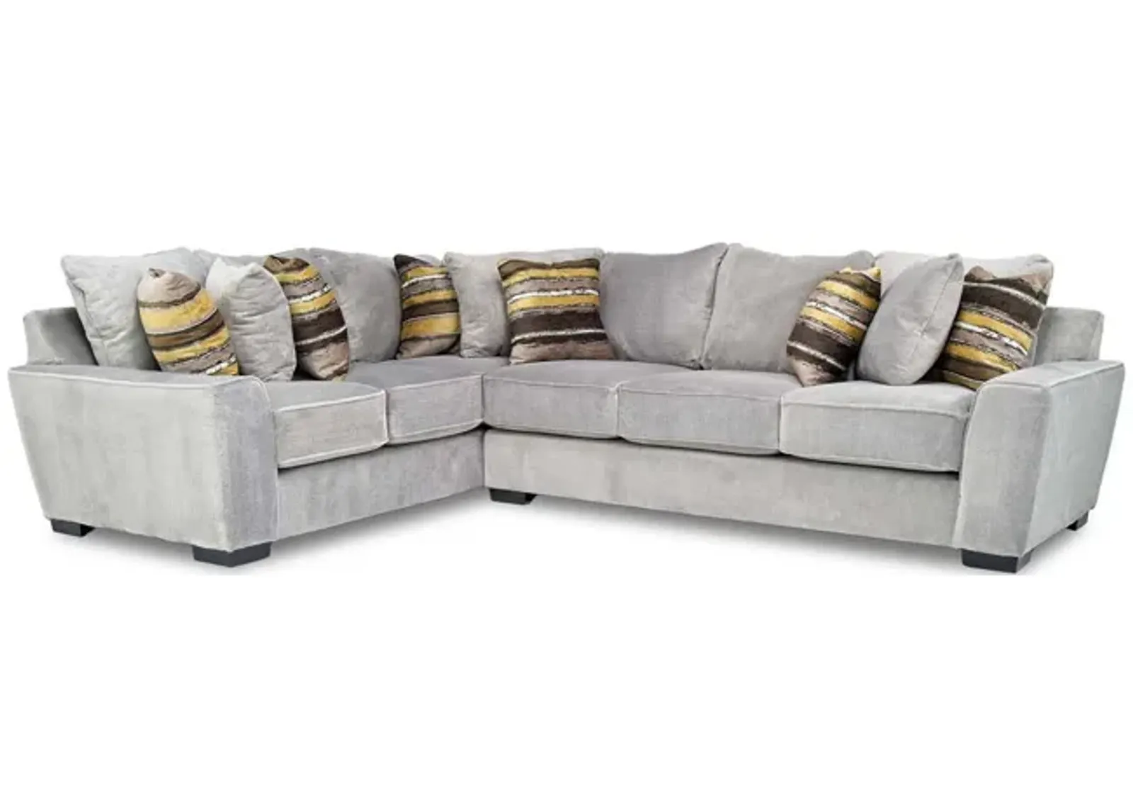 Oracle Tux Sofa Sectional in Cooper Platinum, Right Facing