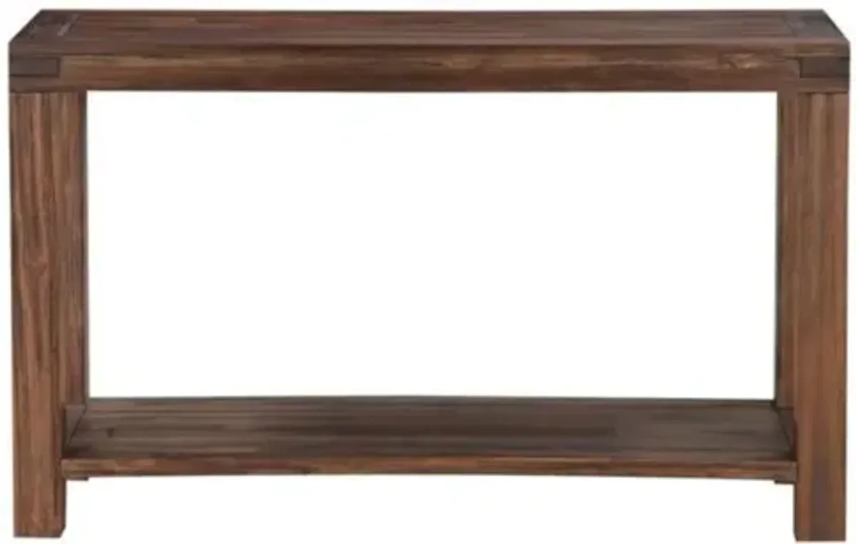 Meadow Console Table in Brick Brown