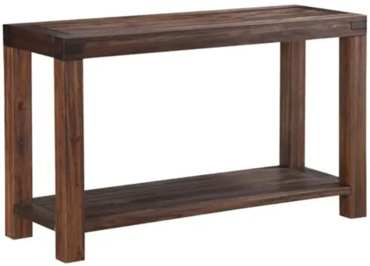 Meadow Console Table in Brick Brown