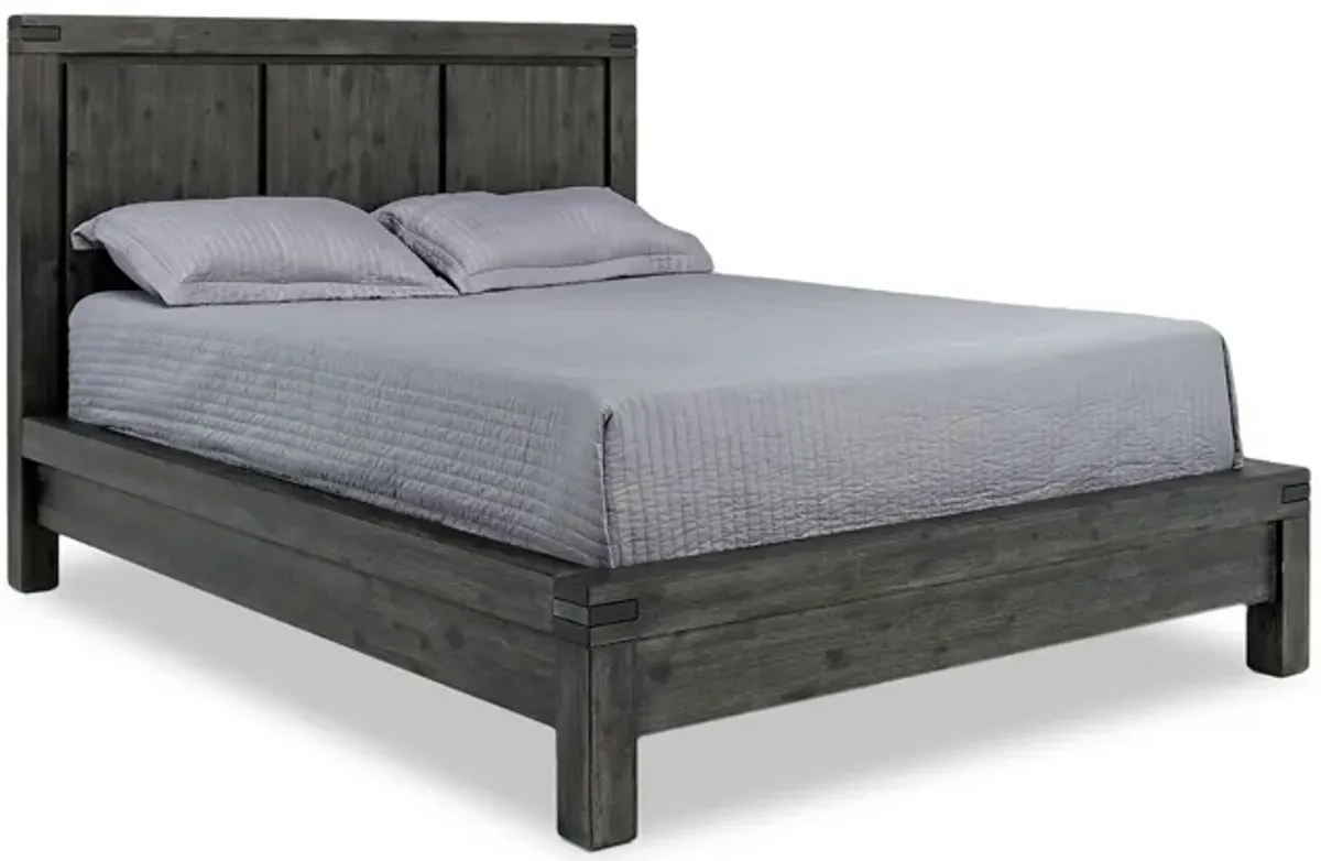 Meadow Panel Bed in Gray, Queen