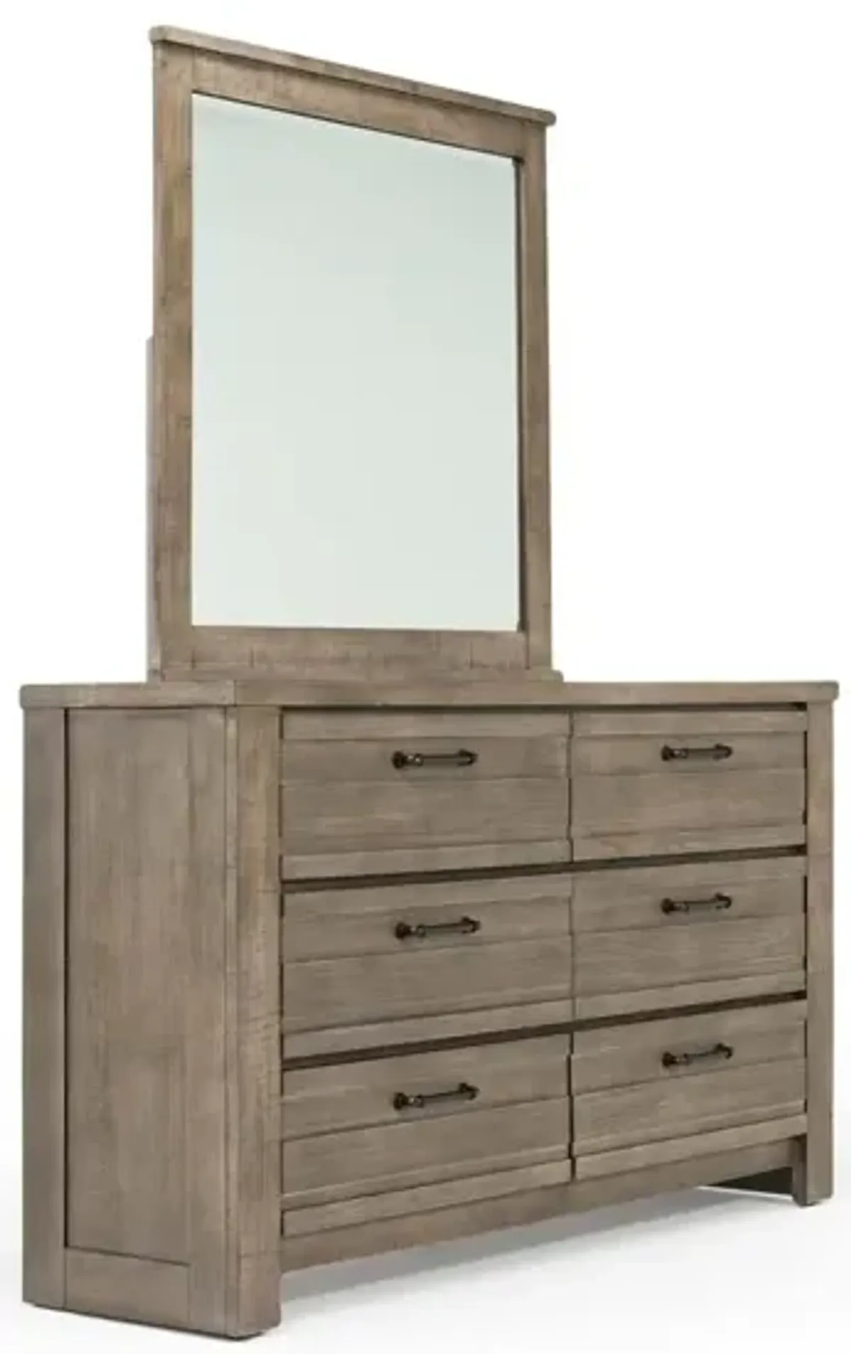 Ruff Hewn Mirror in Gray