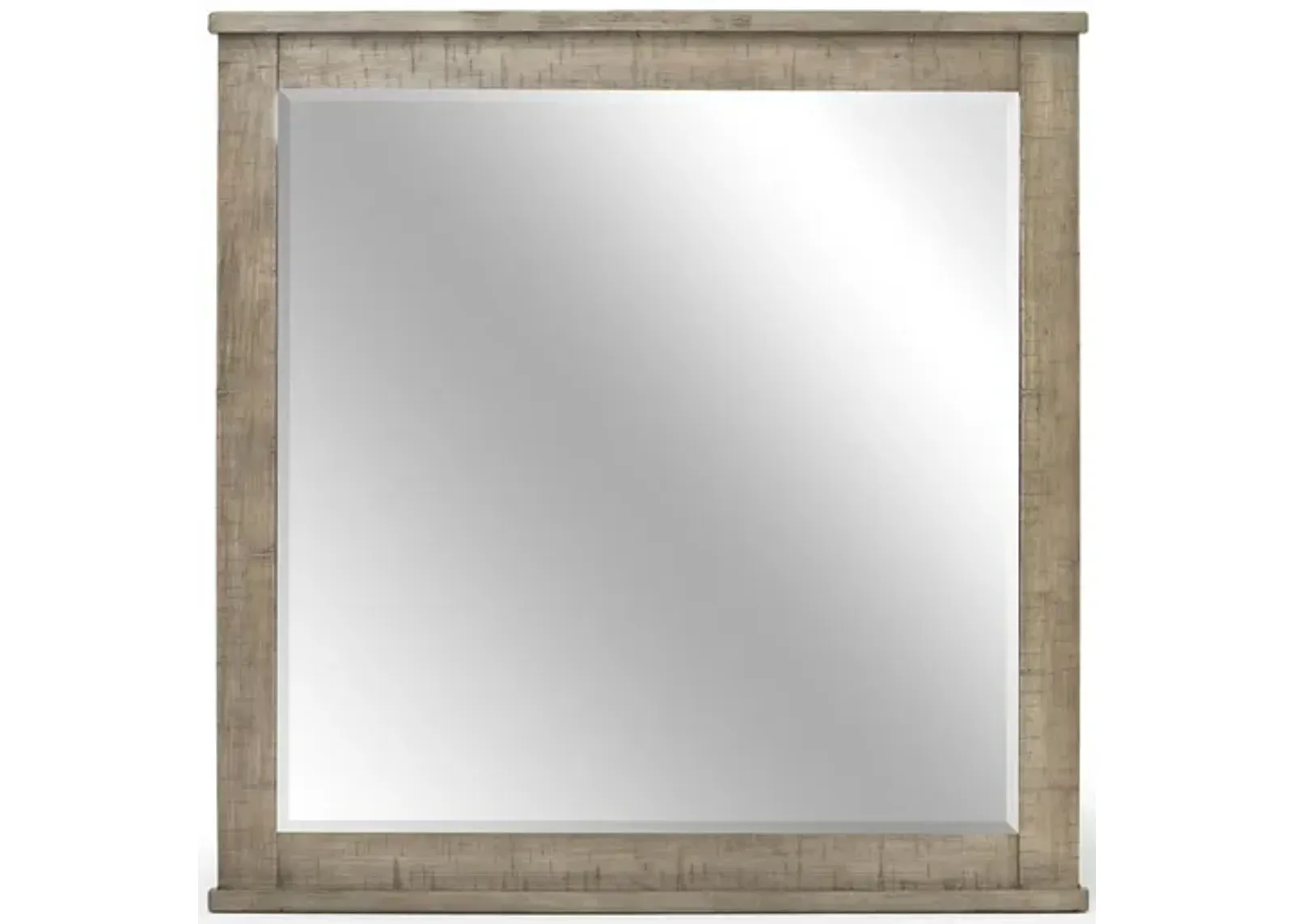 Ruff Hewn Mirror in Gray