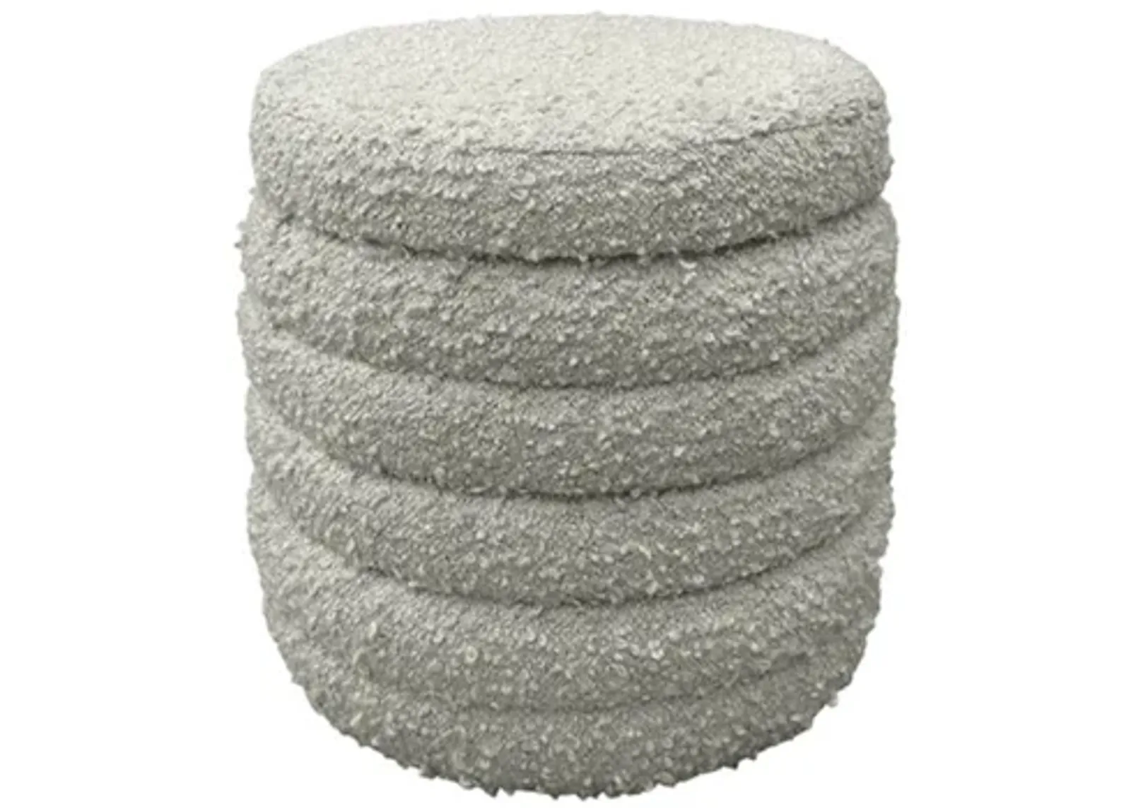 Duntler Accent Ottoman in Ivory