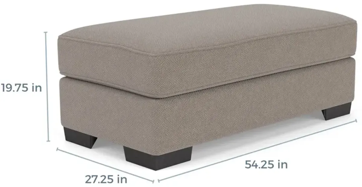 Oracle Storage Ottoman in Cooper Platinum