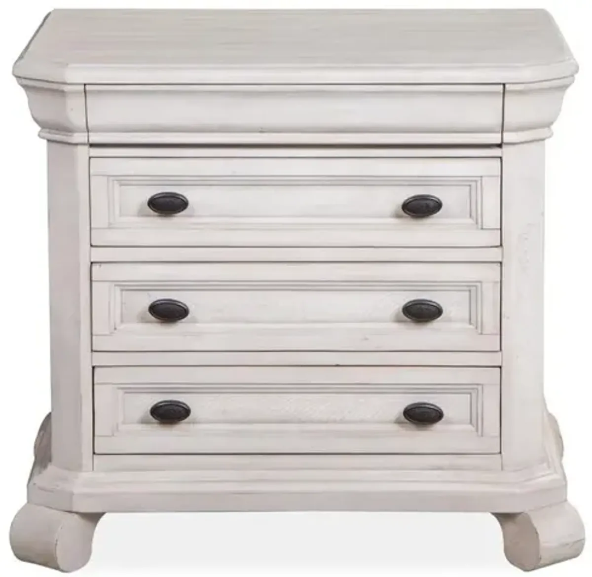 Bellamy 4 Drawer Nightstand in White