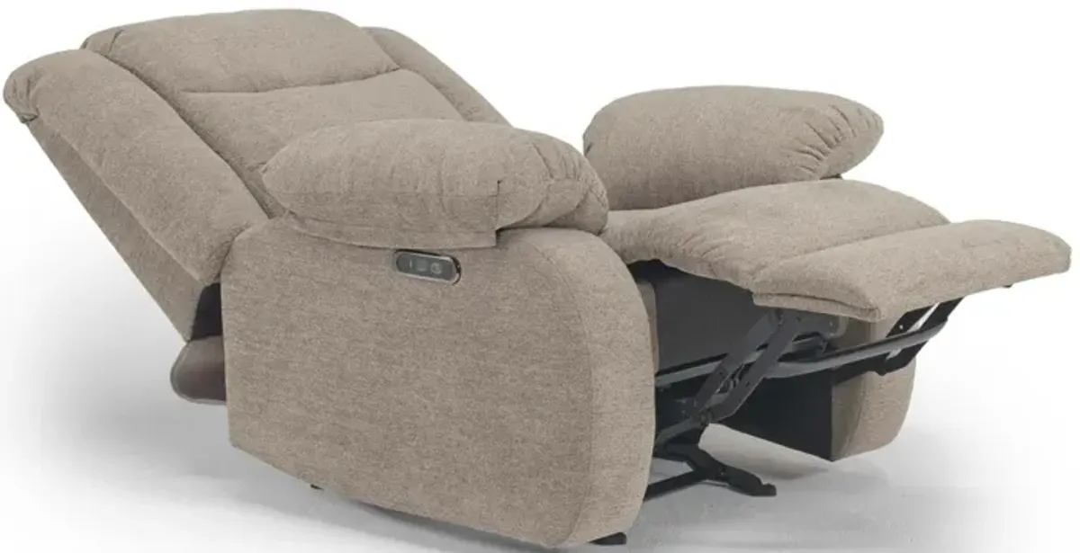 Kelsey Power Gliding Recliner in Light Brown