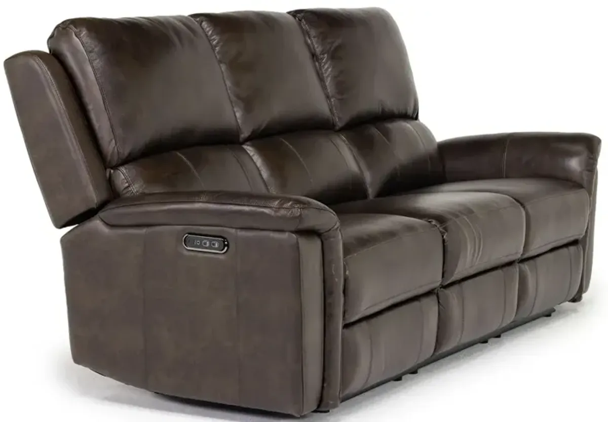 Martina 2 Power Sofa in Dark Brown