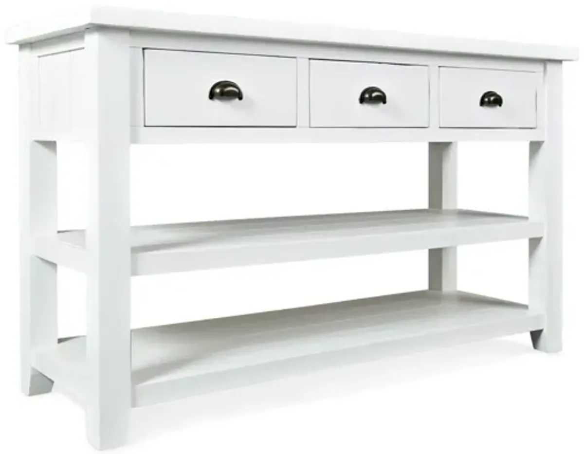 Artisans Sofa Table in White