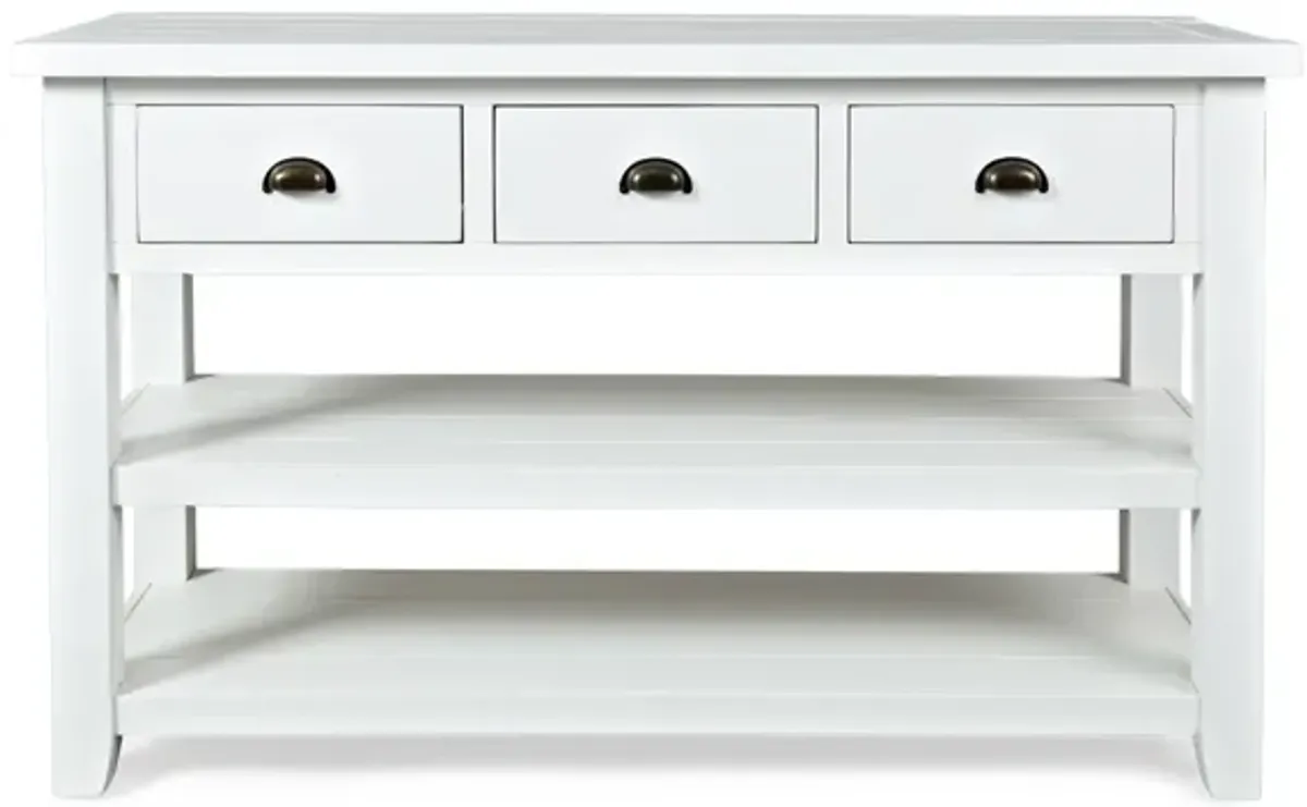 Artisans Sofa Table in White