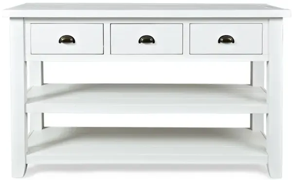 Artisans Sofa Table in White