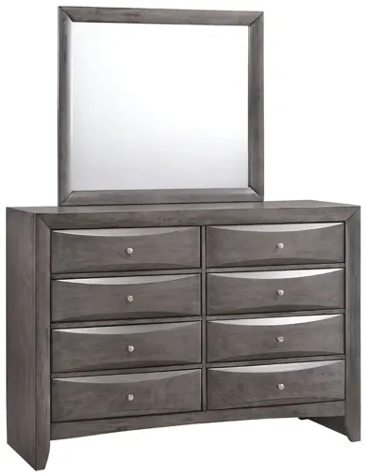 Remi Mirror in Gray