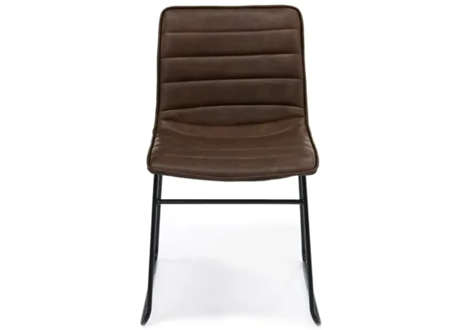 Ella Side Chair in Mocha Leather