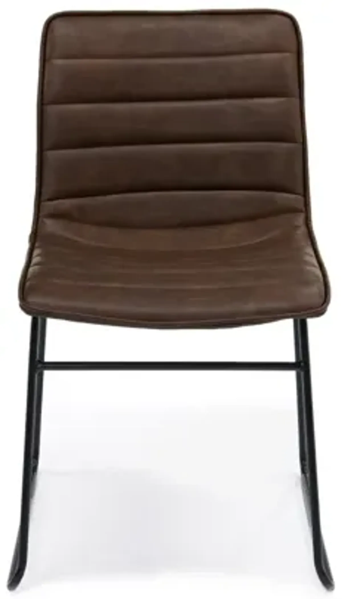 Ella Side Chair in Mocha Leather