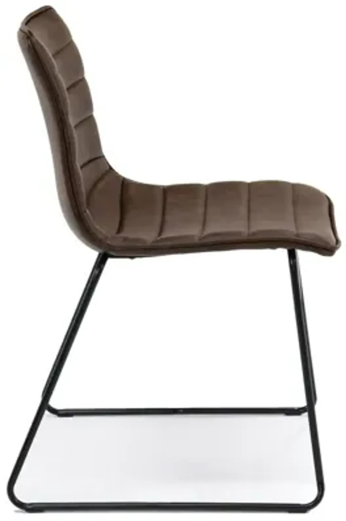 Ella Side Chair in Mocha Leather