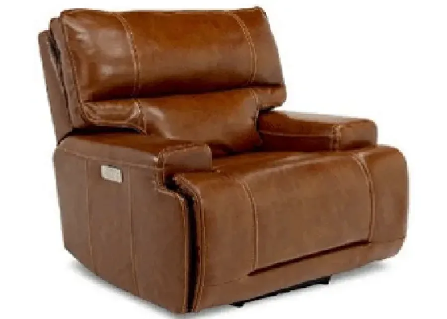 Oslo 3 Power Recliner in Brown Leather