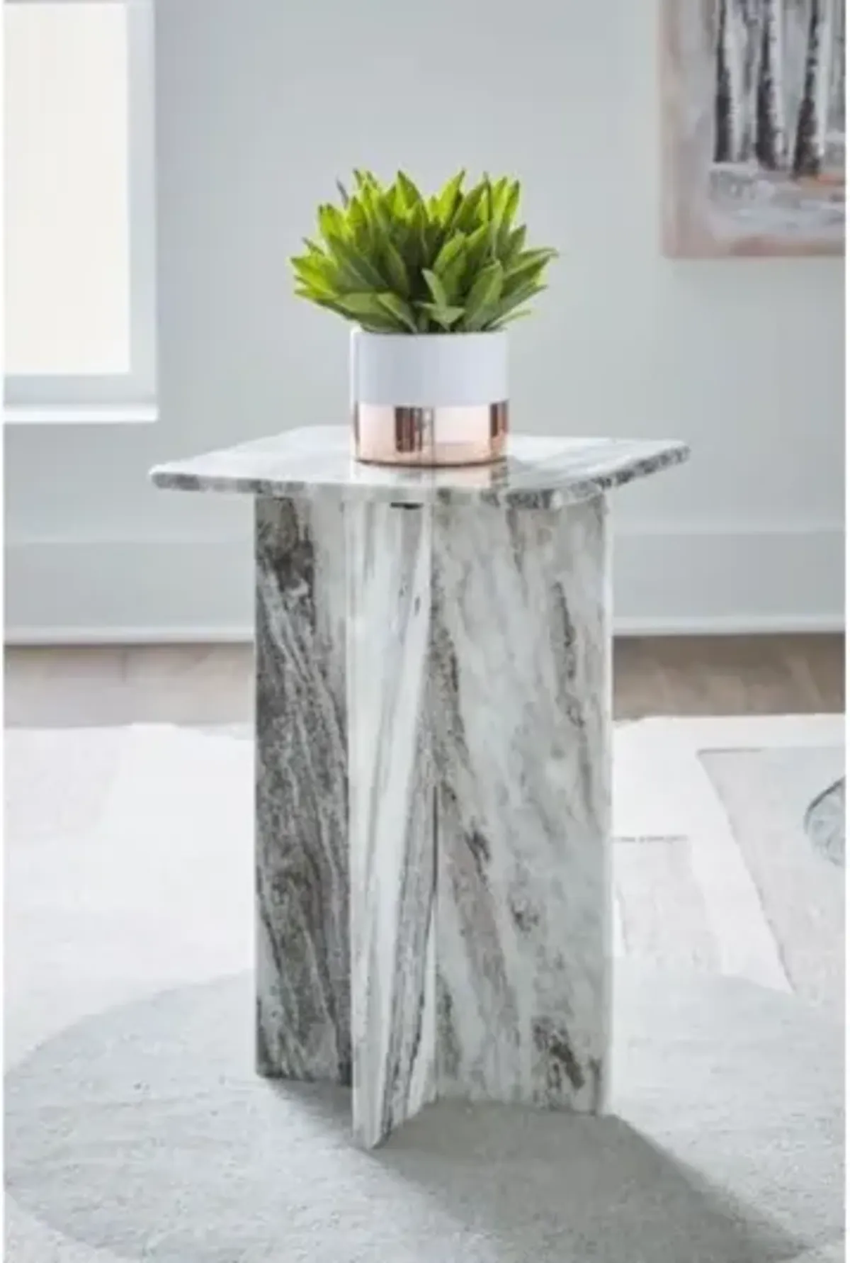 Keithwell Accent Table in Gray