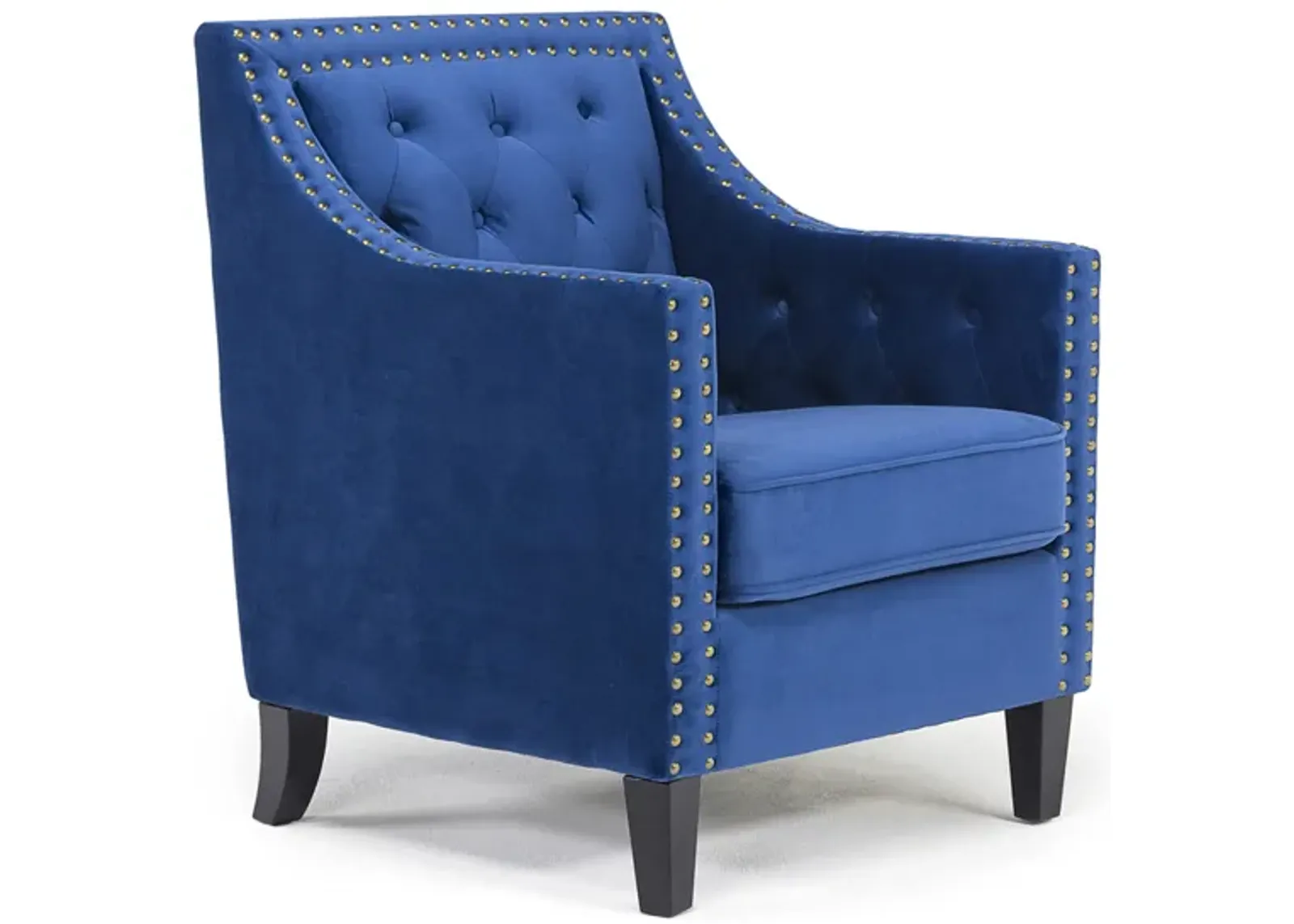 Sheena Accent Chair in Navy Blue