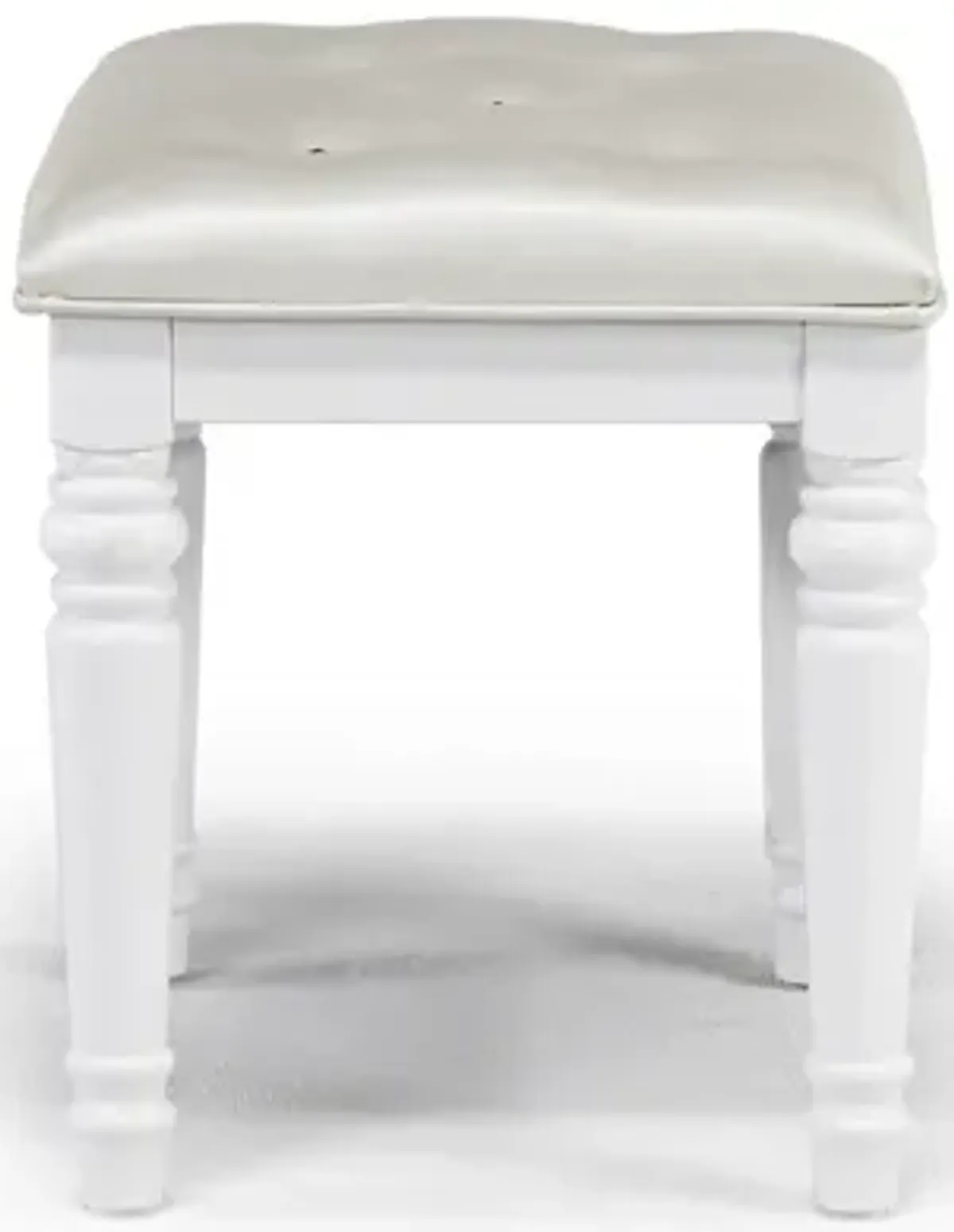 Valentino Vanity Stool in White