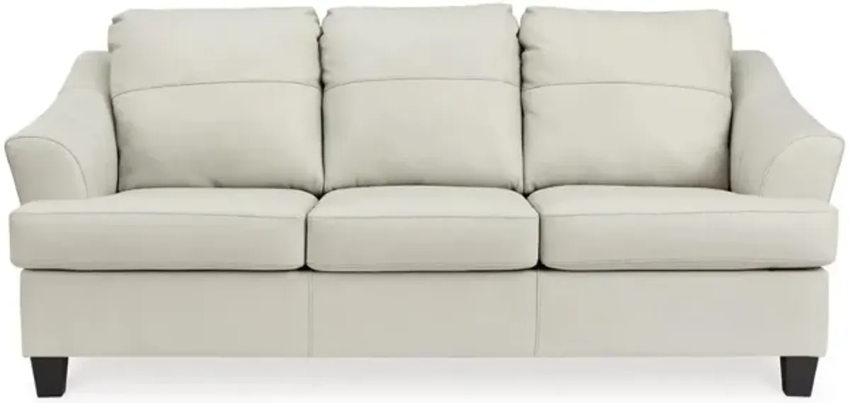 Genoa Queen Sleeper Sofa in Coconut Leather