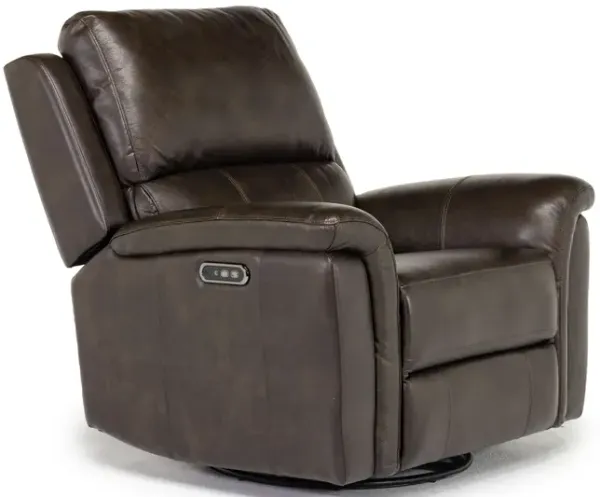 Martina 2 Power Recliner in Dark Brown