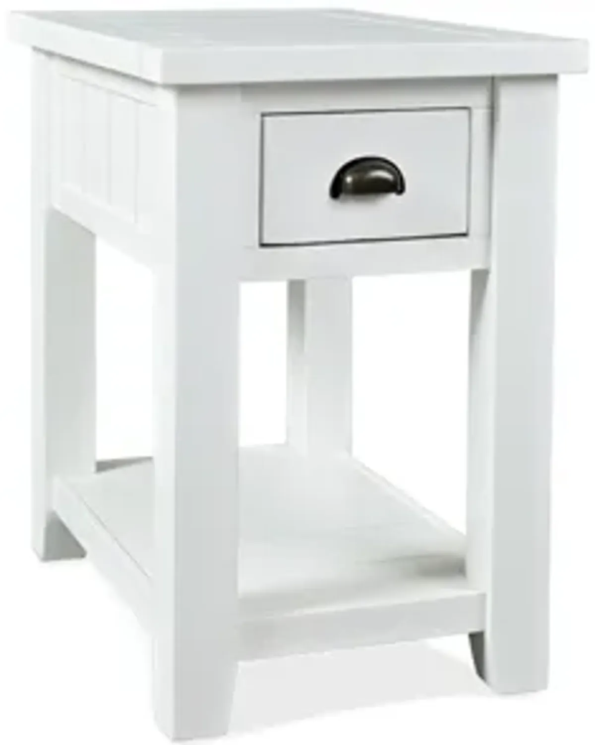 Artisans Chairside Table in White