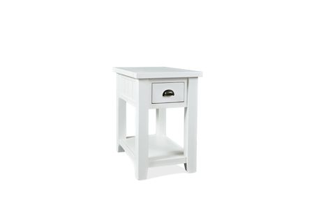 Artisans Chairside Table in White