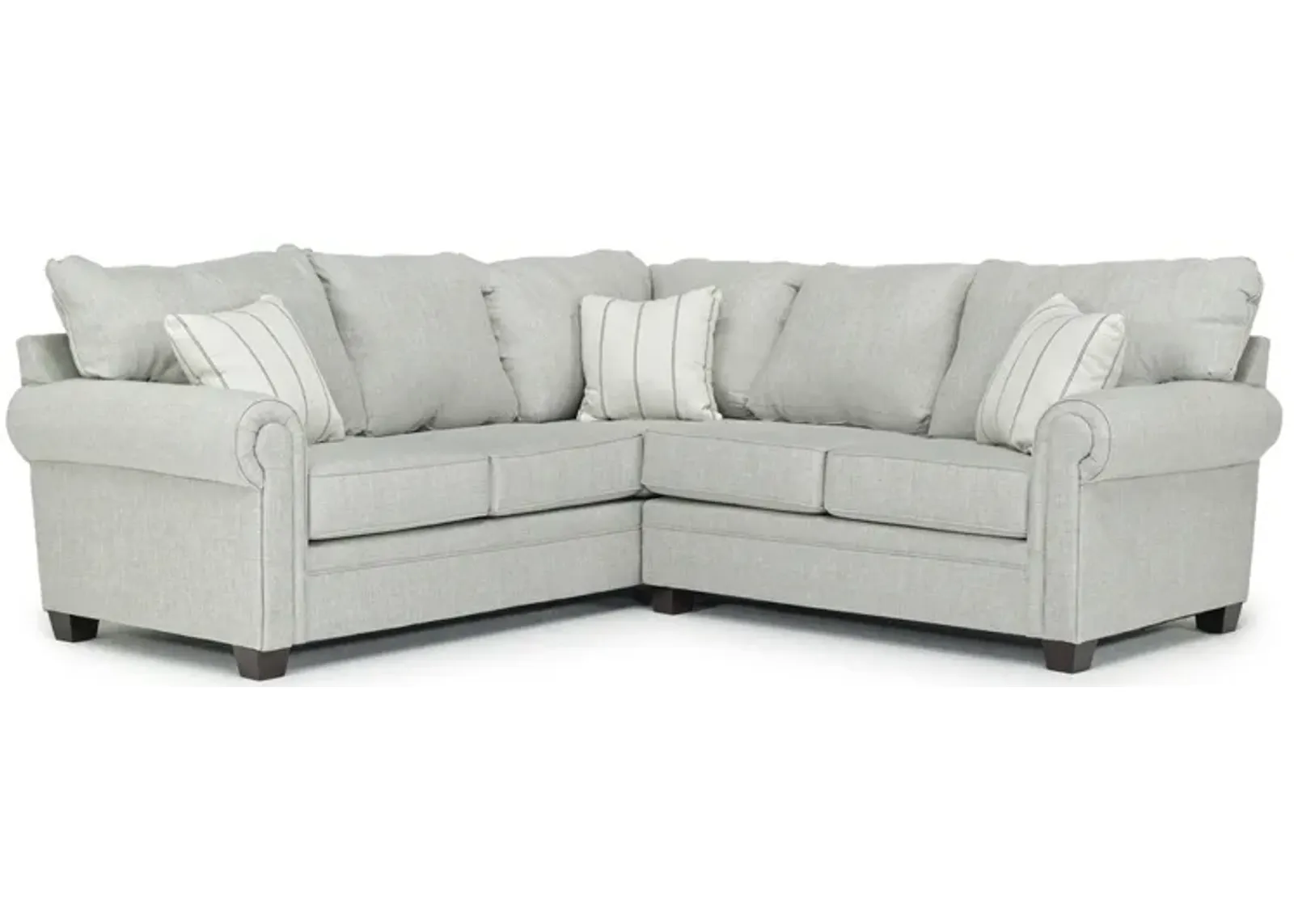 Cordoba Tux Loveseat Sectional in Splash Linen, Right Facing