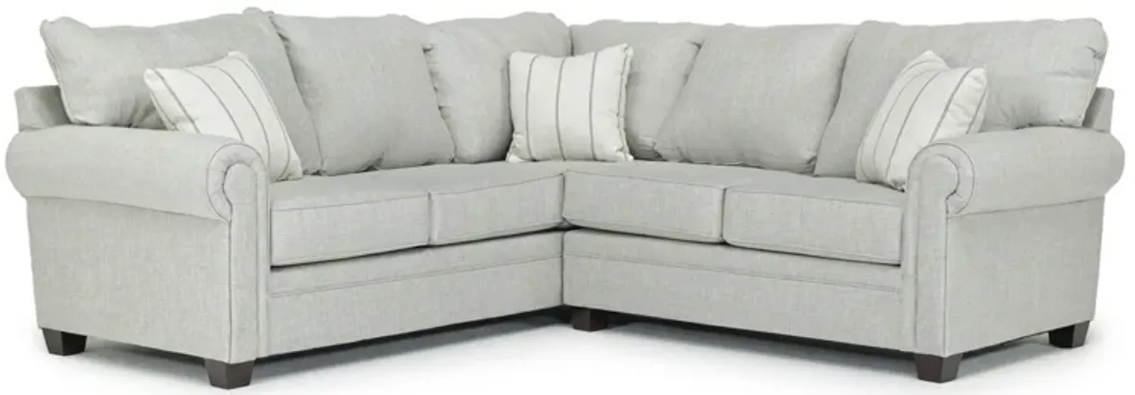 Cordoba Tux Loveseat Sectional in Splash Linen, Right Facing