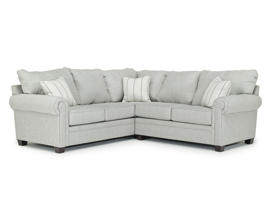 Cordoba Tux Loveseat Sectional in Splash Linen, Right Facing