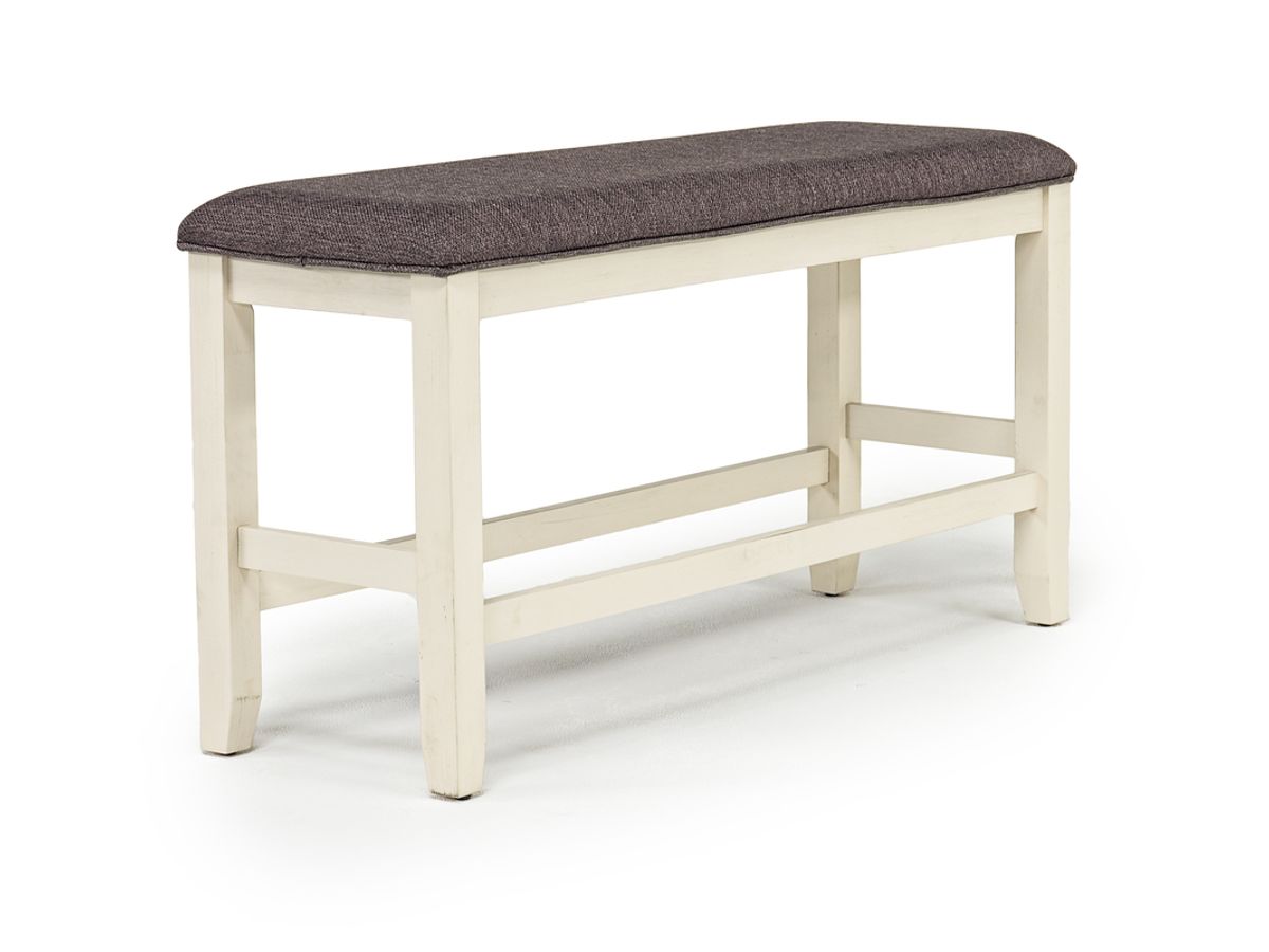 Miami Counter Height Bench in White