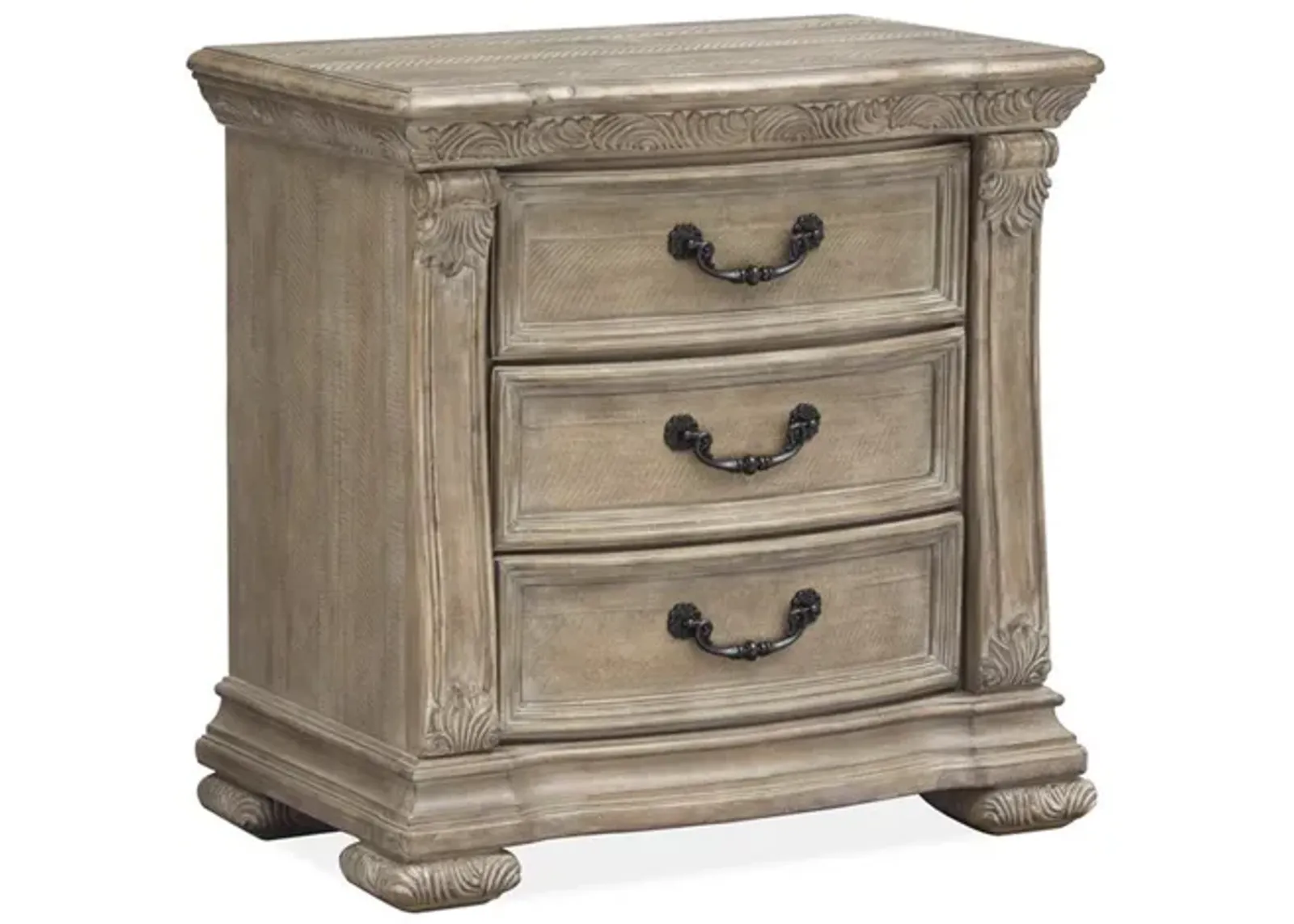 Durango 3 Drawer Nightstand in Fawn