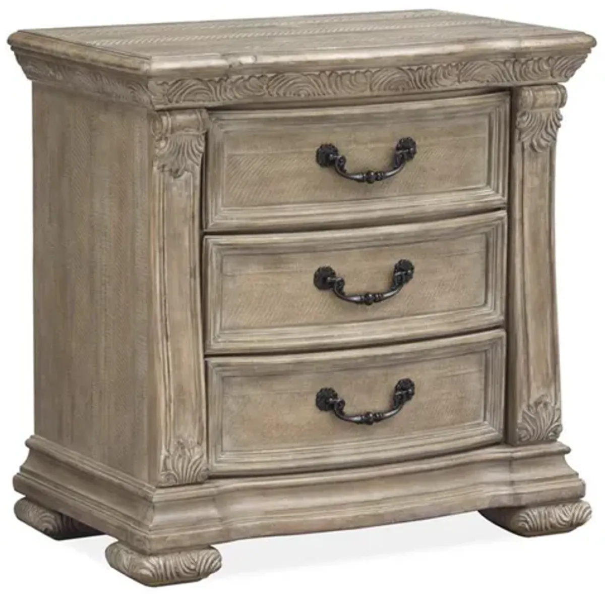 Durango 3 Drawer Nightstand in Fawn