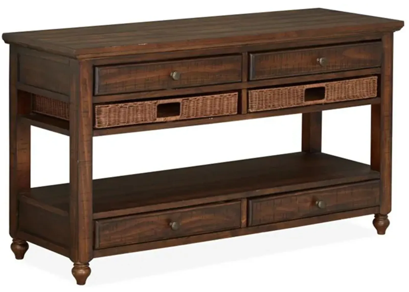 Cottage Lane Sofa Table in Brown