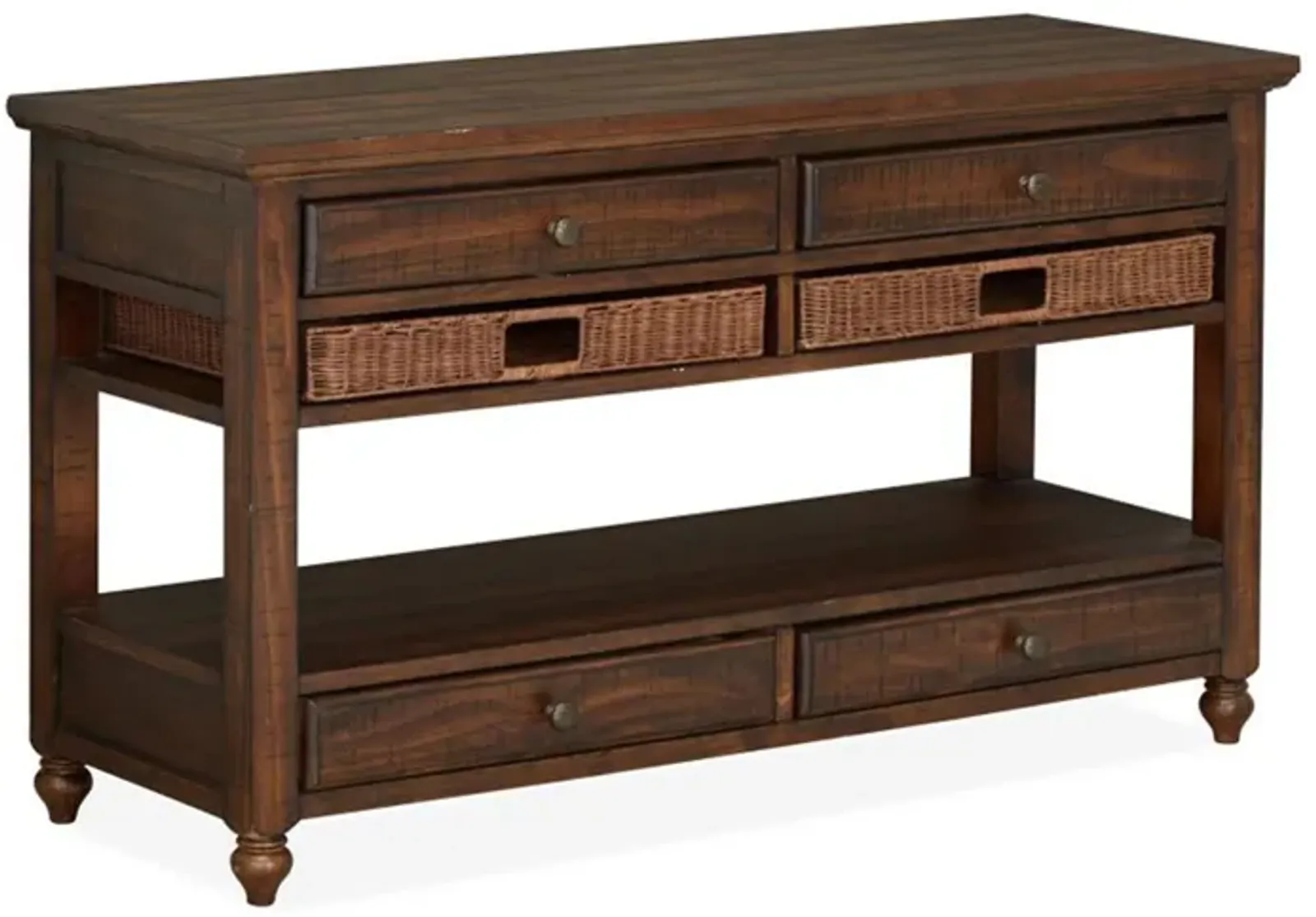 Cottage Lane Sofa Table in Brown