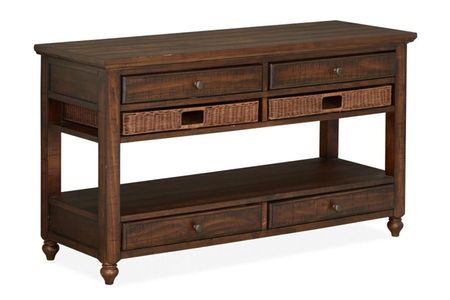 Cottage Lane Sofa Table in Brown
