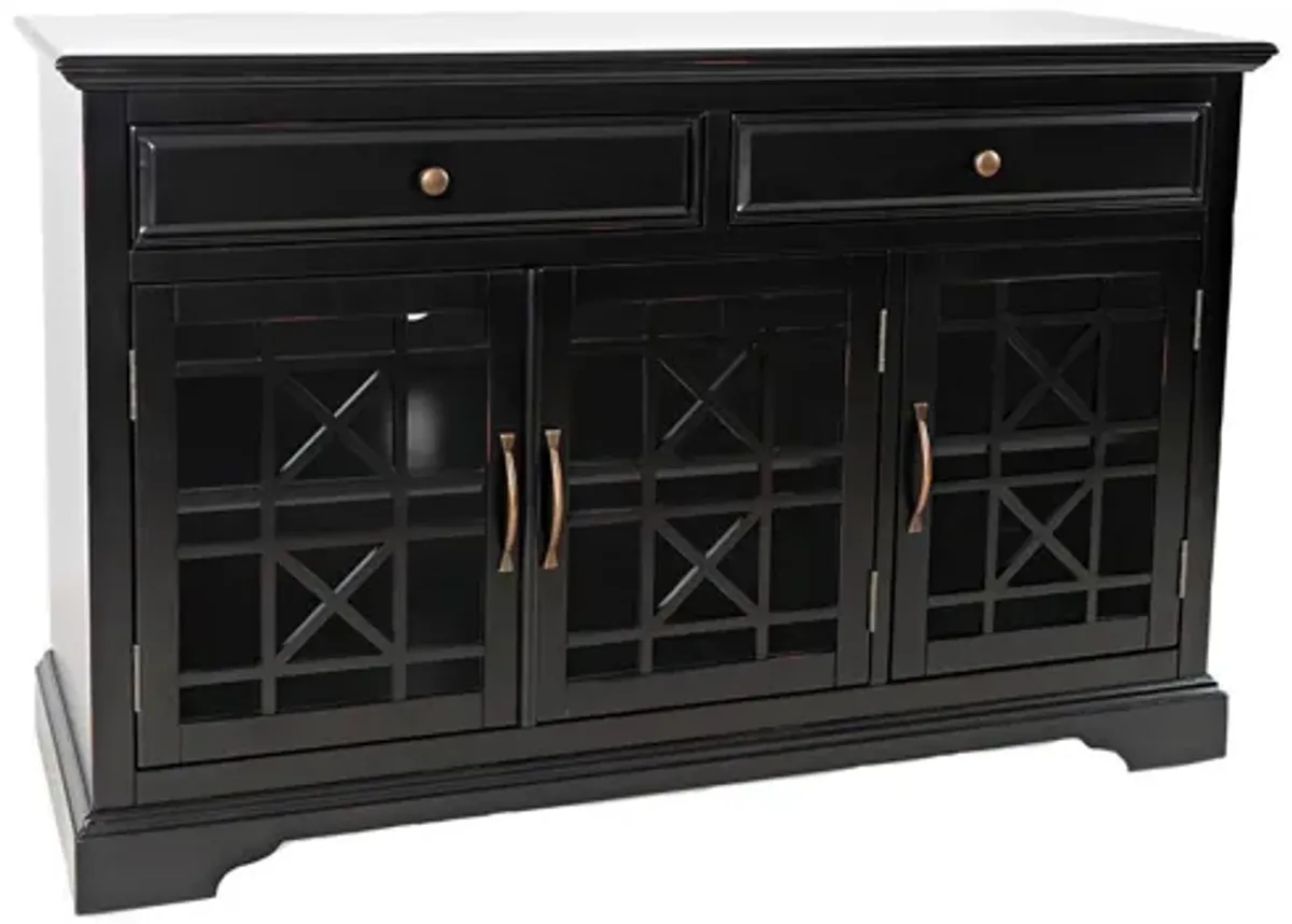 Skyy Media Console in Black, 50 Inch