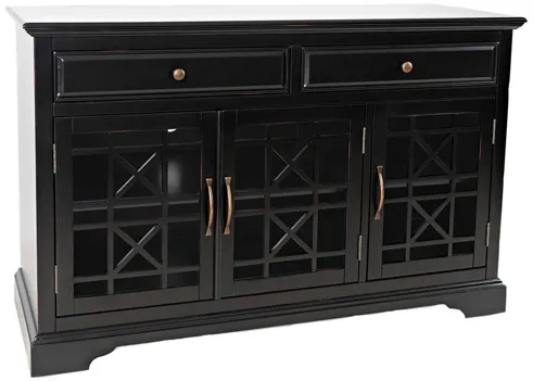 Skyy Media Console in Black, 50 Inch