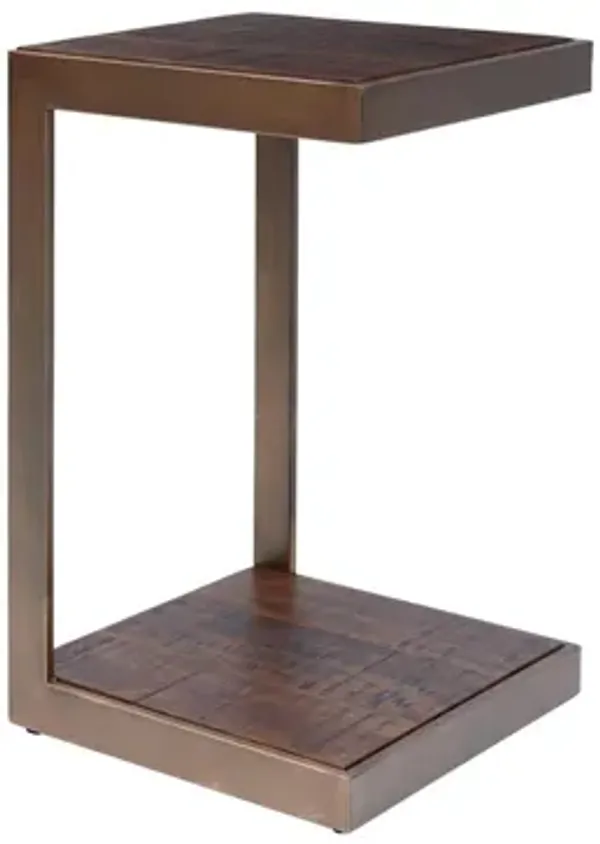 Stella End Table in Copper