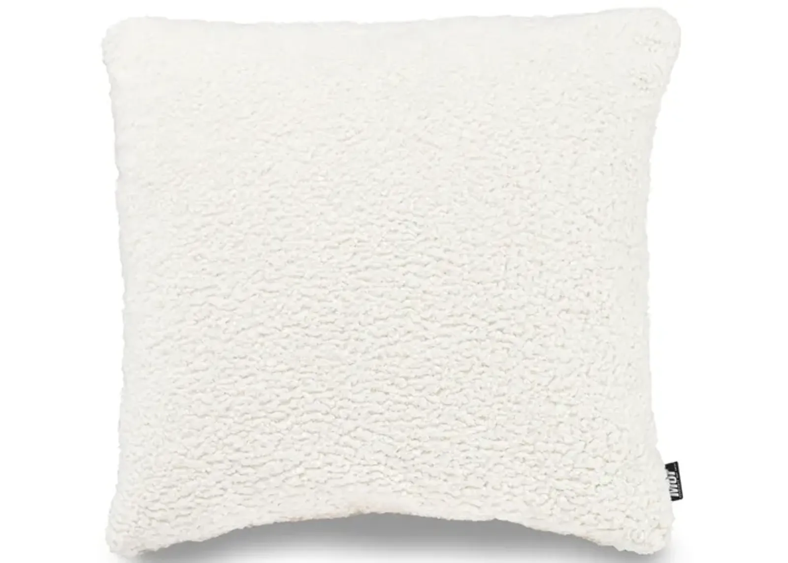 Emmy Accent Pillow in Sherpa White