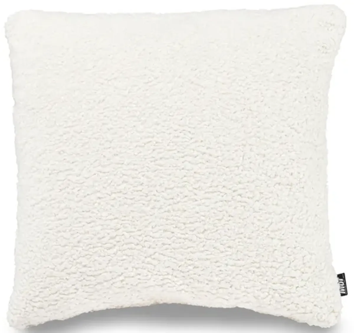 Emmy Accent Pillow in Sherpa White