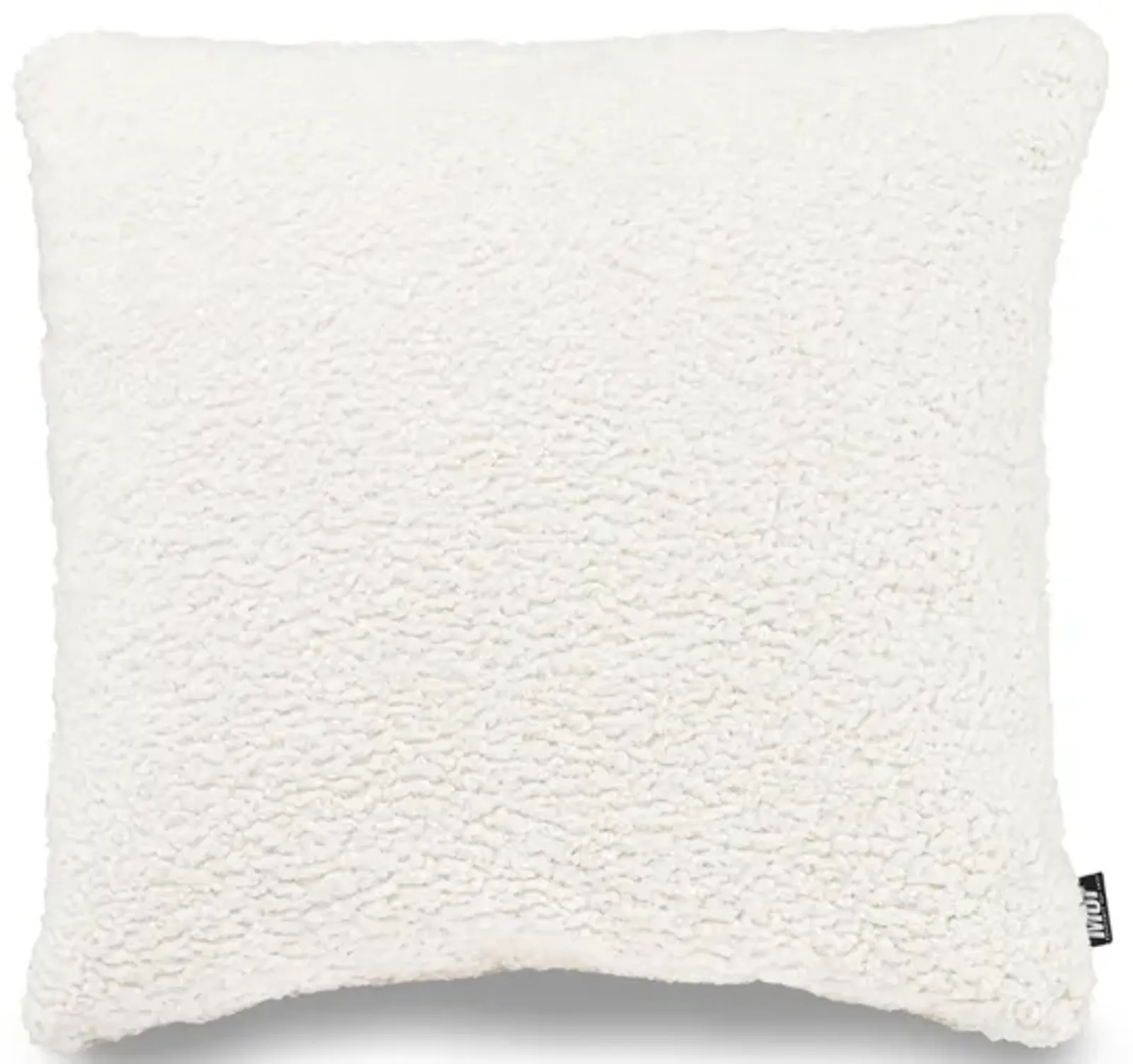 Emmy Accent Pillow in Sherpa White