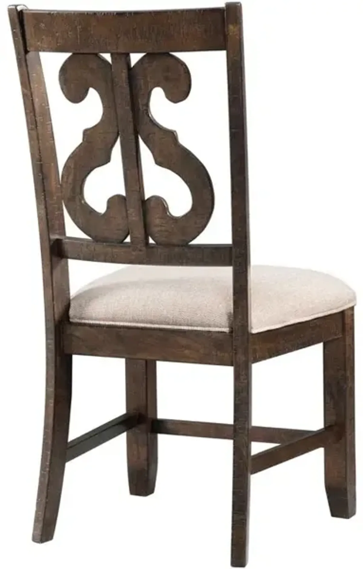 Stone Side Chair in Charcoal, Upholstered Harp