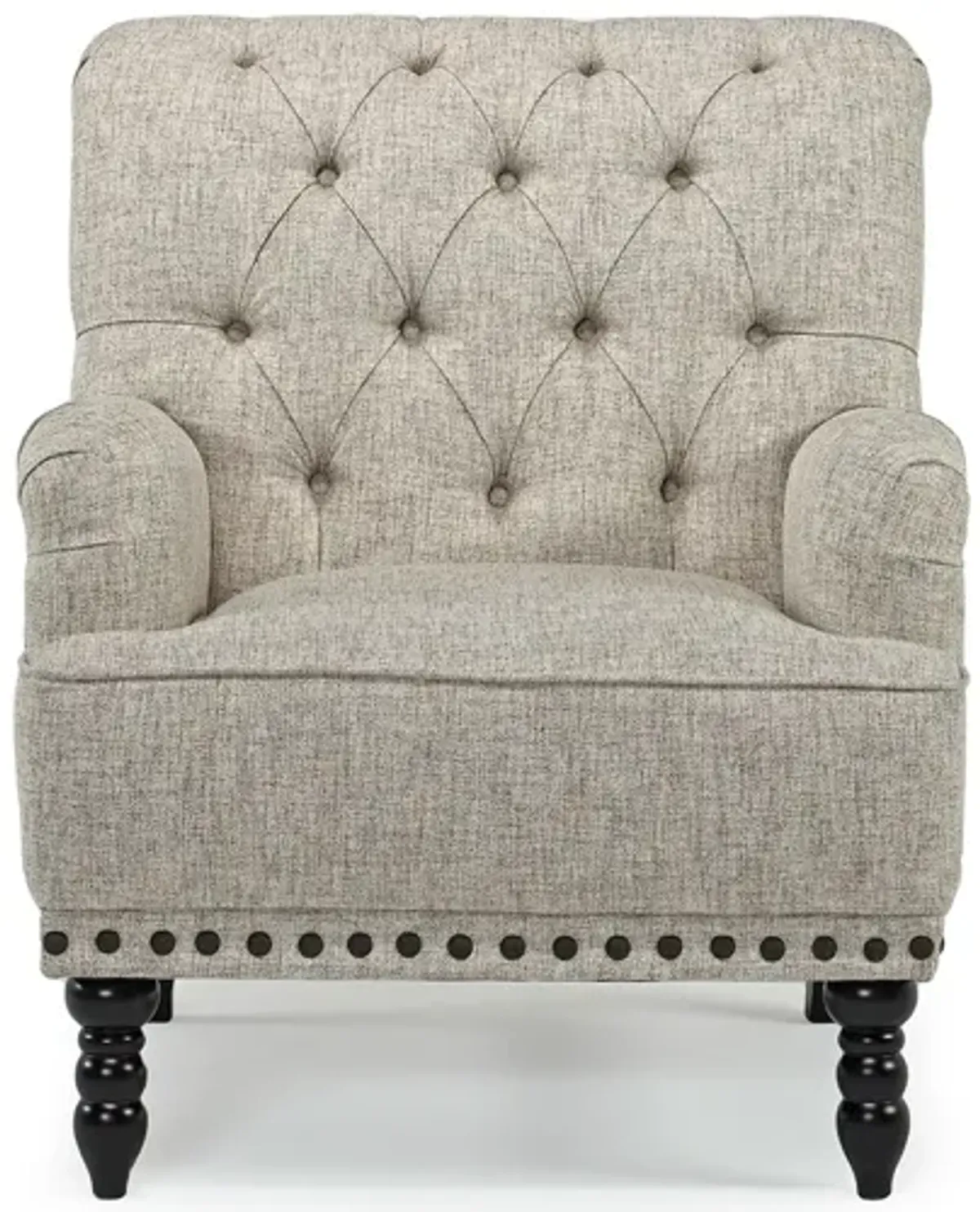 Linen Accent Chair in Stone