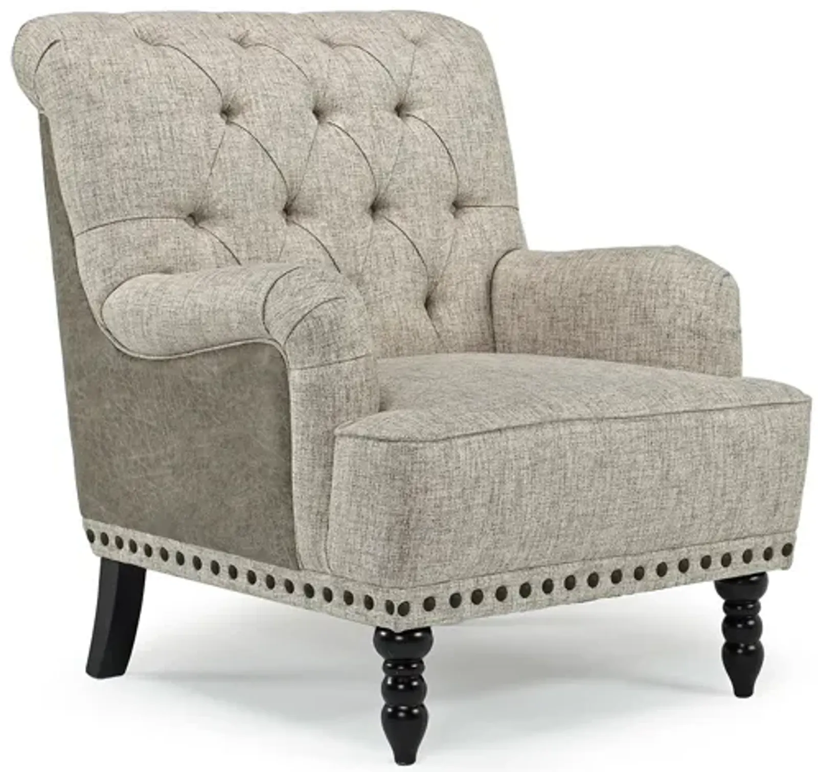 Linen Accent Chair in Stone