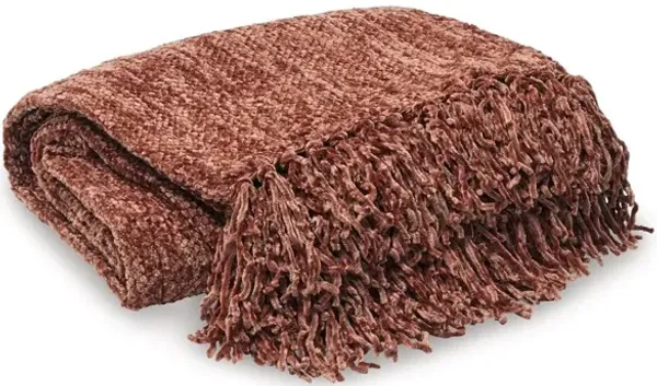 Tamish Throw Blanket in Rust