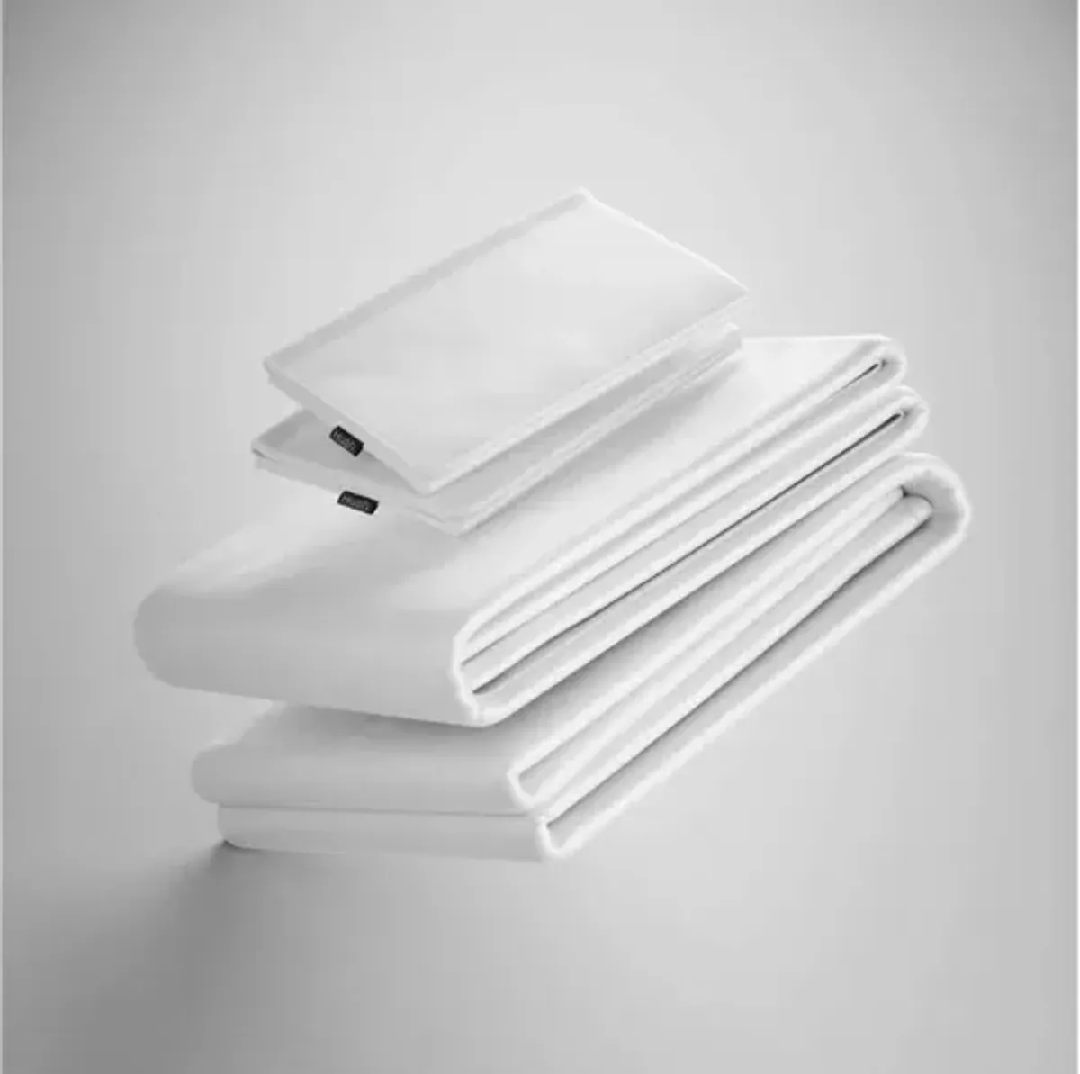 Iced Bamboo Cooling Sheets & Pillowcase Set in White, Eastern King