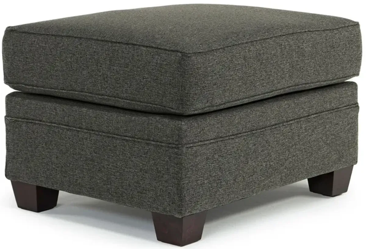 Cordoba Ottoman in Splash Charcoal