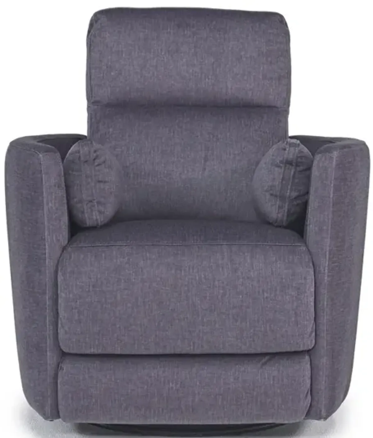 Retreat Swivel Gliding Recliner in Charcoal