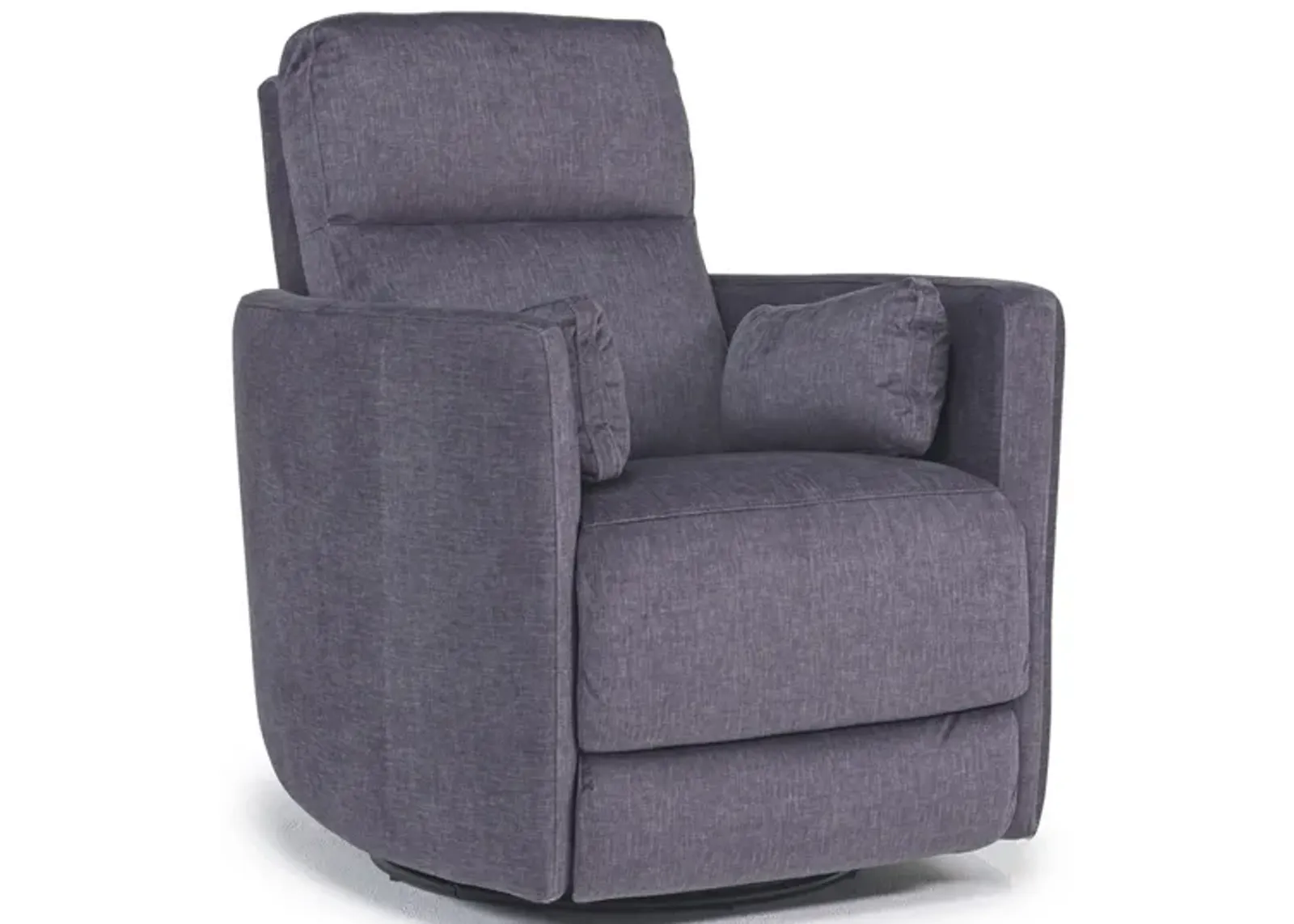 Retreat Swivel Gliding Recliner in Charcoal