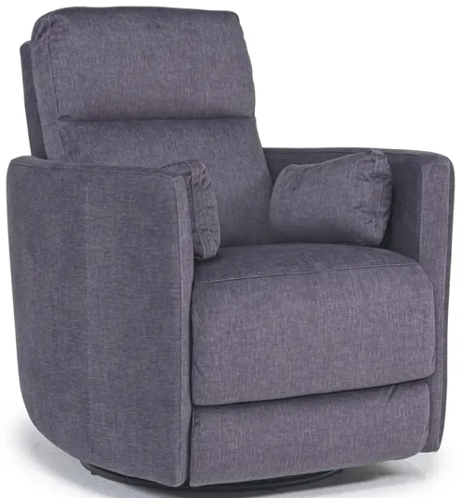 Retreat Swivel Gliding Recliner in Charcoal